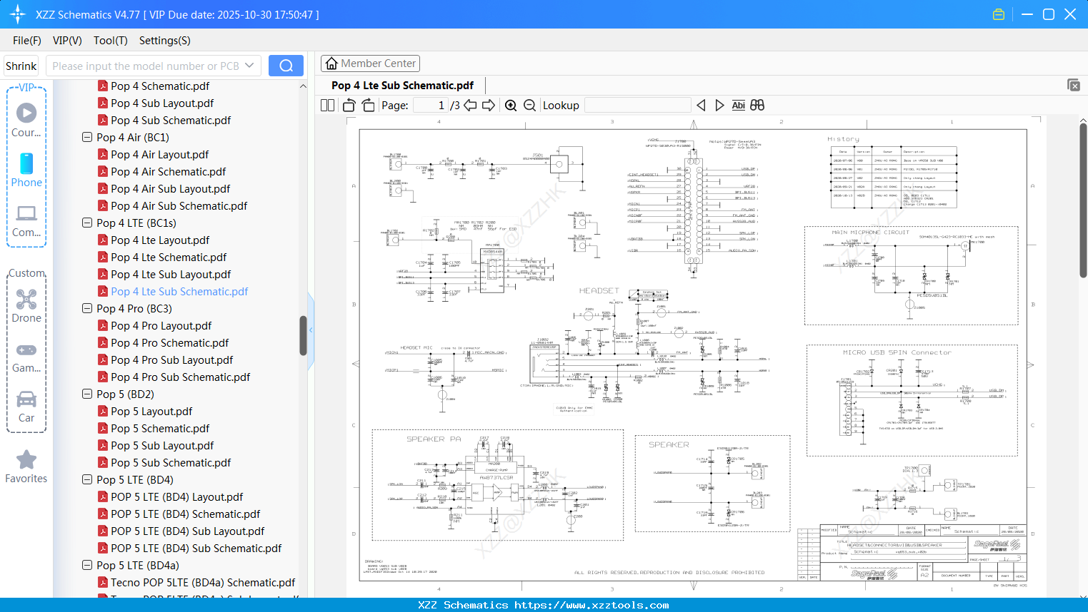 Tecno Pop 4 Lte Sub Schematic